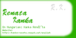 renata kanka business card